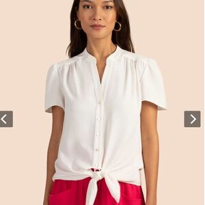 Trina Turk Tie Front Blouse